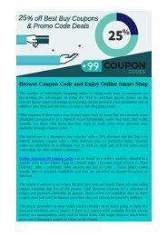 Browse Coupon Code and Enjoy Online Smart Shop - 99couponcodes