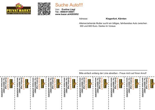 Suche Auto!!! - Bazar.at