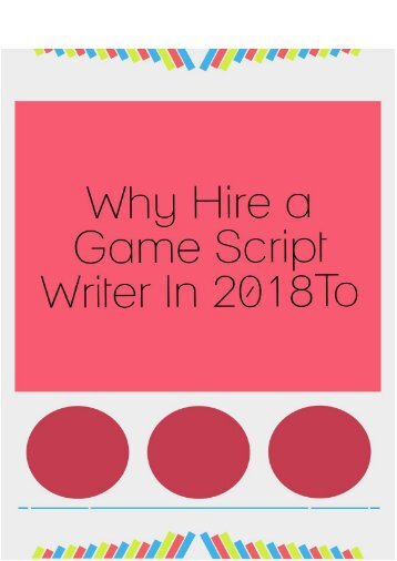 Hire a script writer