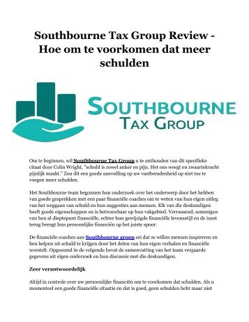 Southbourne Tax Group Review - Hoe om te voorkomen dat meer schulden