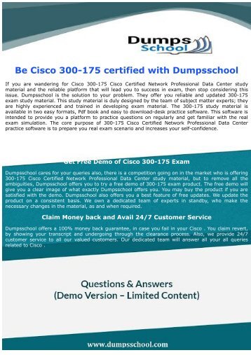 300-175 Cisco latest 2017 Exam Questions