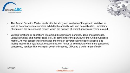 Animal Genetics Market