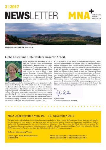 MNA NewsletterAusgabe 3/2017