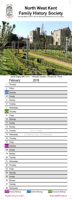 2018 Calendar 