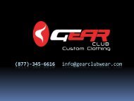 Gear Club Wear UK