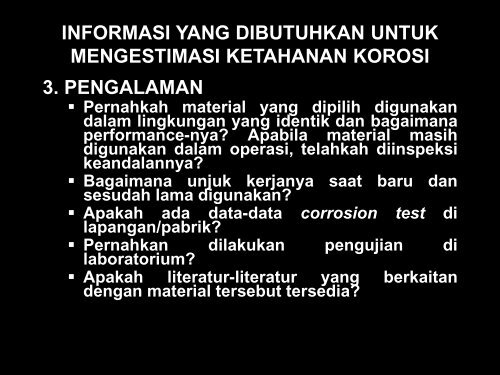 001 PEMILIHAN MATERIAL ( Bapak Ir. Nizhamul Latif, M.Sc)