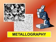 Basic Metallography ( Bapak Ir. Nizhamul Latif, M.Sc)