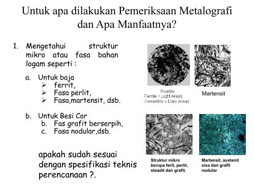 Basic Metallography ( Bapak Ir. Nizhamul Latif, M.Sc)