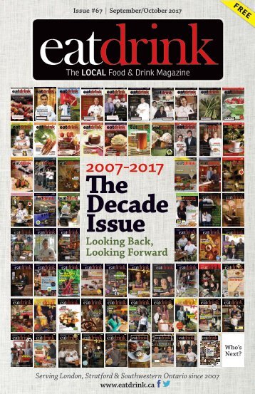 Eatdrink #67 September/October 2017 "The Decade Issue"