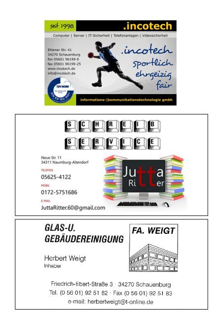 Handball Schaufenster 2017/2018