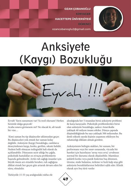 İnovatif Kimya Dergisi Sayı 50