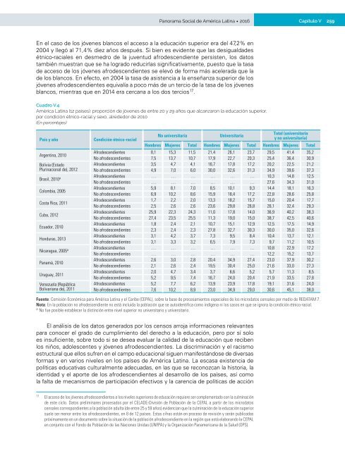 Panorama Social de América Latina 2016