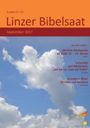 Linzer Bibelsaat (Nr. 142, September 2017)