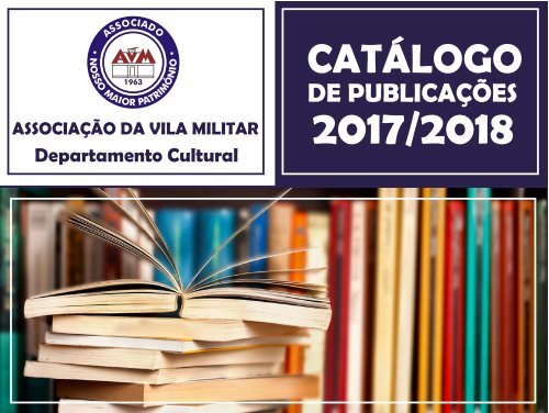 CATALOGO LIVROS 2017/2018 DEPARTAMENTO CULTURAL AVM