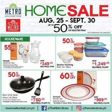 SUPER METRO CATALOG ends September 30, 2017