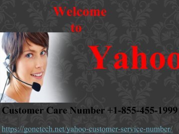 Yahoo Customer Service Toll-free Number  +1-855-455-1999 