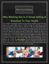 Why Working Out In A Group Setting Is Beneficial To Your Health