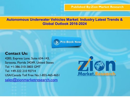 Global Autonomous Underwater Vehicles Market, 2016–2024