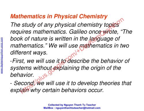 LECTURE PHYSICAL CHEMISTRY 3rd EDITION ROBERT G. MORTIMER