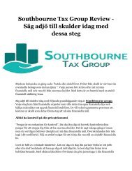 Southbourne Tax Group Review - Säg adjö till skulder idag med dessa steg