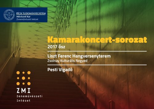 PTE MK ZMI Kamarakoncert-sorozat 2017 ősz