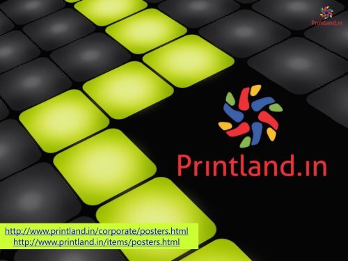 PrintLand.in - Buy Promotional or Corporate and Company Logo Printed Posters Online in India