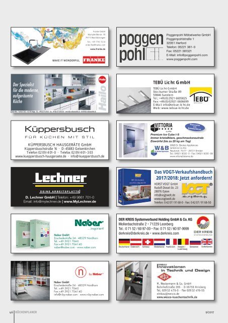 Küchenplaner - Ausgabe 9 2017