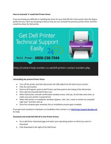 How to Uninstall ‘n’ Install Dell Printer Driver