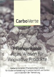 Pflanzenkohle - Altes Wissen für innovative Produkte