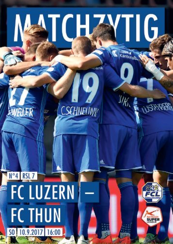 FC LUZERN MATCHZYTIG N°4 1718 (RSL 7)