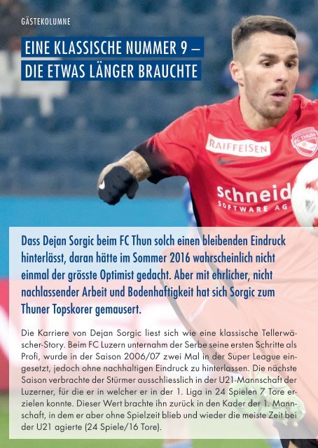 FC LUZERN MATCHZYTIG N°4 1718 (RSL 7)