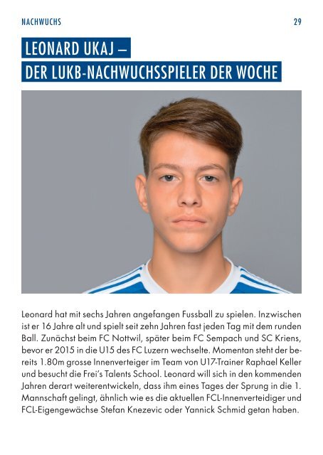 FC LUZERN MATCHZYTIG N°4 1718 (RSL 7)