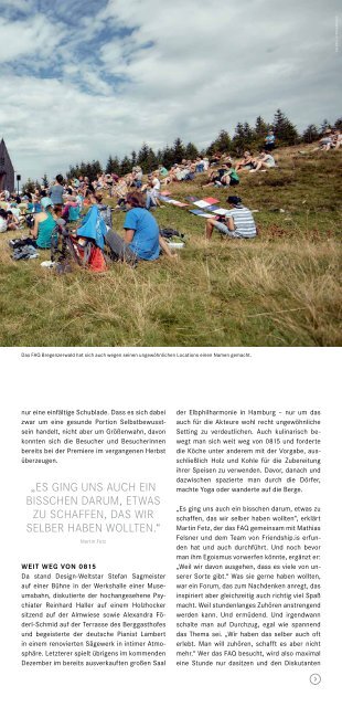 People´s Bordjournal Pause No 45 / September 2017