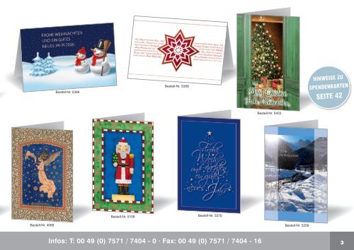 Weihnachtskarten Kaan Verlag GmbH Katalog 2020