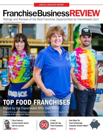 Top 40 Food and Beverage Franchises of 2017