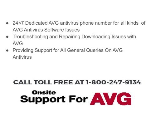 Free Avg Tech Support +1-800-247-9134