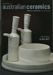 The Journal of Australian Ceramics Vol 44 No 1 April 2005