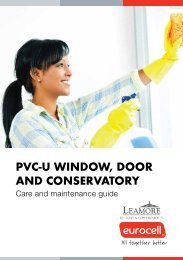 UPVC window and door maintenance brochure