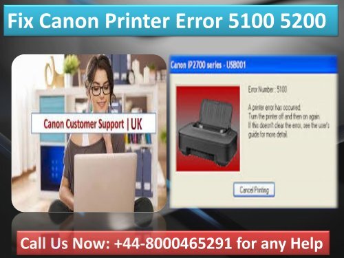 +448000465291 Clear Canon Printer Error 5100 5200