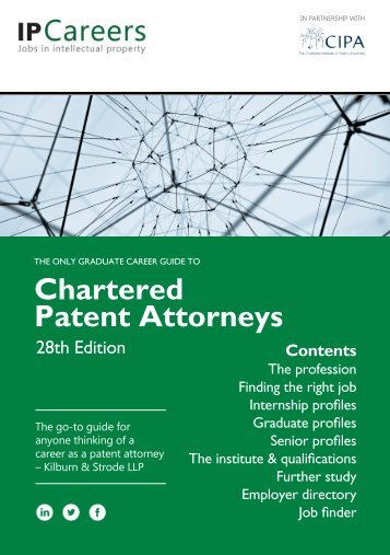 The Only Graduate Career Guide to Chartered Patent Attorneys - 28th Edition