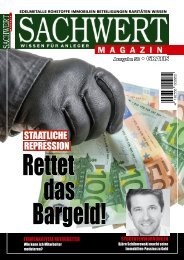 Sachwert Magazin, Ausgabe 58/August 2017