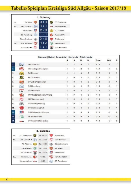 01.Spieltag 17_18 FCF - Obergünzburg Stadionzeitung