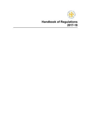 Handbook of Regulations 2017-18