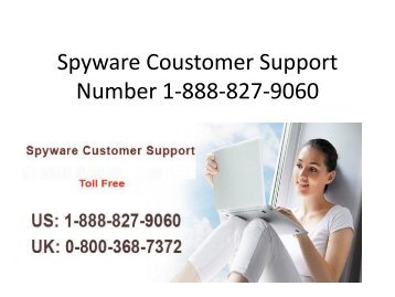Spyware Coustomer Support Number 1-888-827-9060