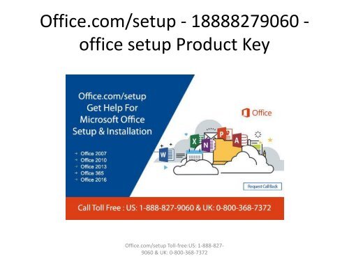 Office.com/setup - 18888279060 - office setup Product Key