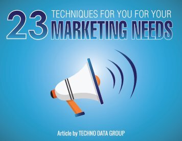 23-TECHNIQUES-FOR-YOU-FOR-YOU- MARKETIN- NEEDS