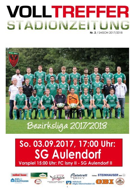 2. Ausgabe Stadionzeitung 2017/18