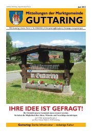 Metall und Schrottverwertungs- GmbH - Marktgemeinde GUTTARING