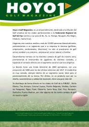 Hoyo 1 Golf Magazzine institucional