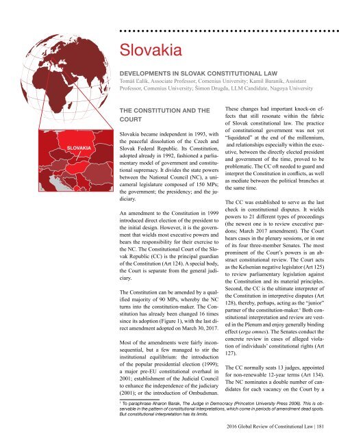 2016 Global Review of Constitutional Law